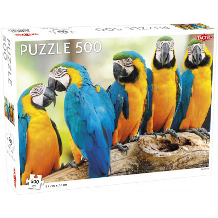 Tactic Puzzel Animal: Parrots puzzel 500 stukjes