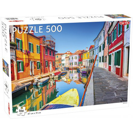 Tactic Puzzel Around the World: Burano Venice puzzel 500 stukjes