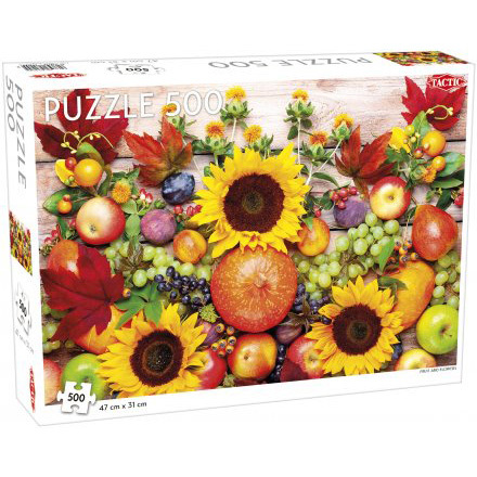 Tactic Puzzel: Fruit and Flowers puzzel 500 stukjes