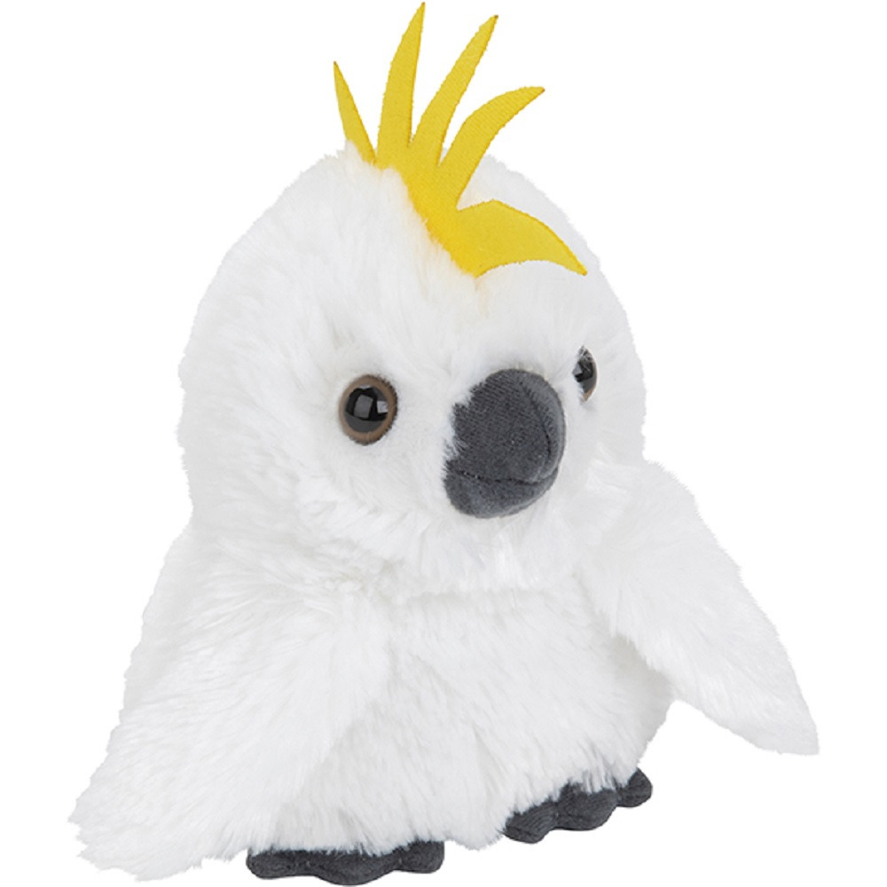 Pluche kleine Kakatoe knuffel van 13 cm -