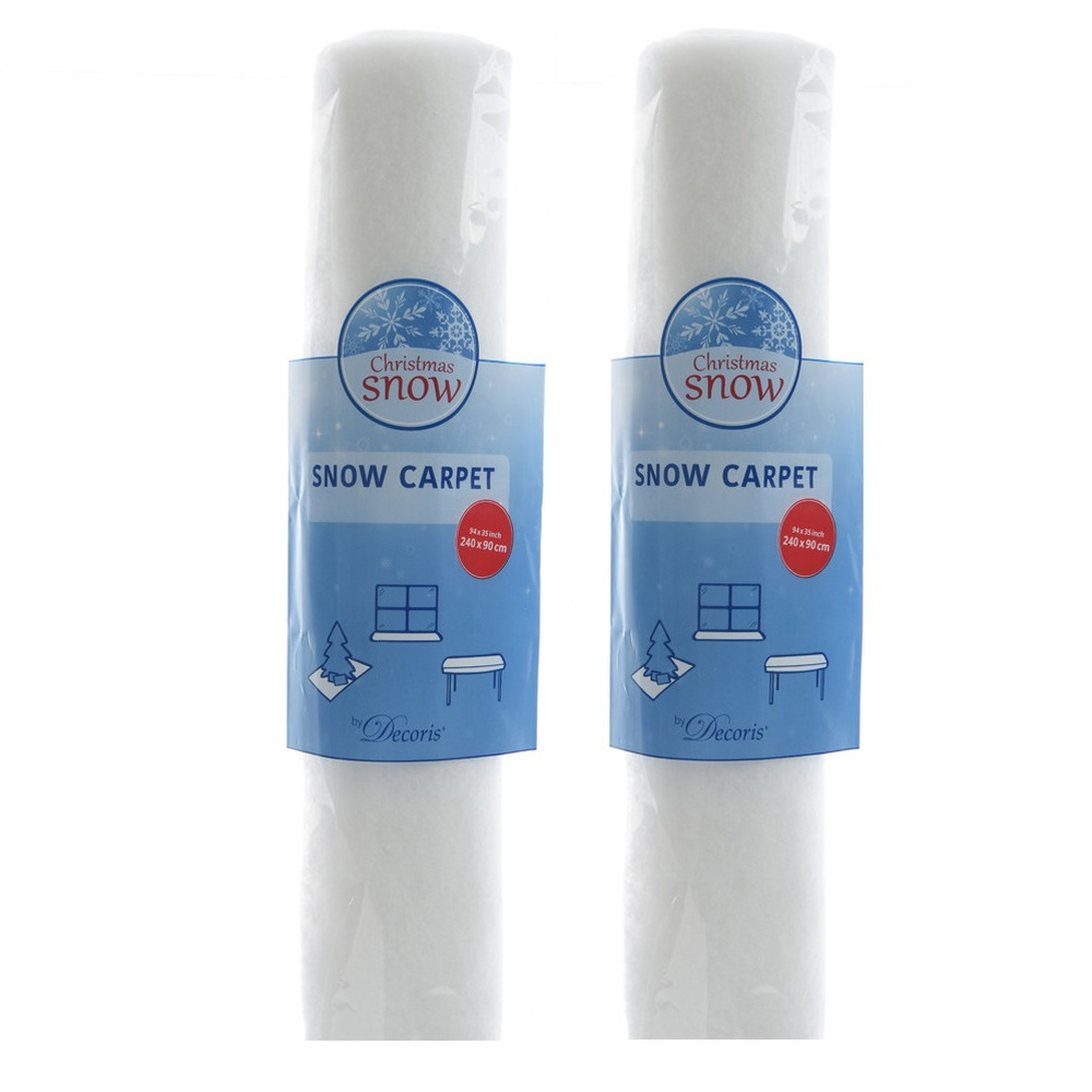 Sneeuwdeken/sneeuwtapijt - 2x - op rol - 240 x 90 x 0,2 cm -