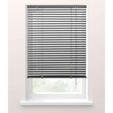 Fenstr jaloezie aluminium 25 mm antraciet - 180x180 cm - Leen Bakker
