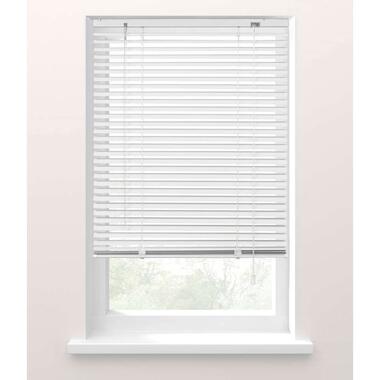 Fenstr jaloezie aluminium 25 mm wit - 60x130 cm - Leen Bakker