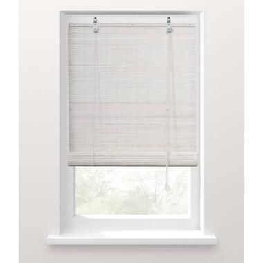 Fenstr Rolgordijn bamboe wit - 75x180cm - Leen Bakker