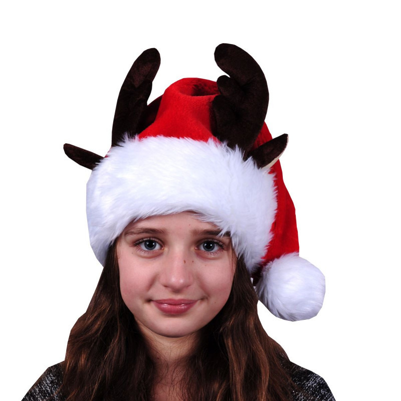 Sandy Kerstmuts - rendier thema - voor kinderen - rood/wit - kerstaccessoires  -
