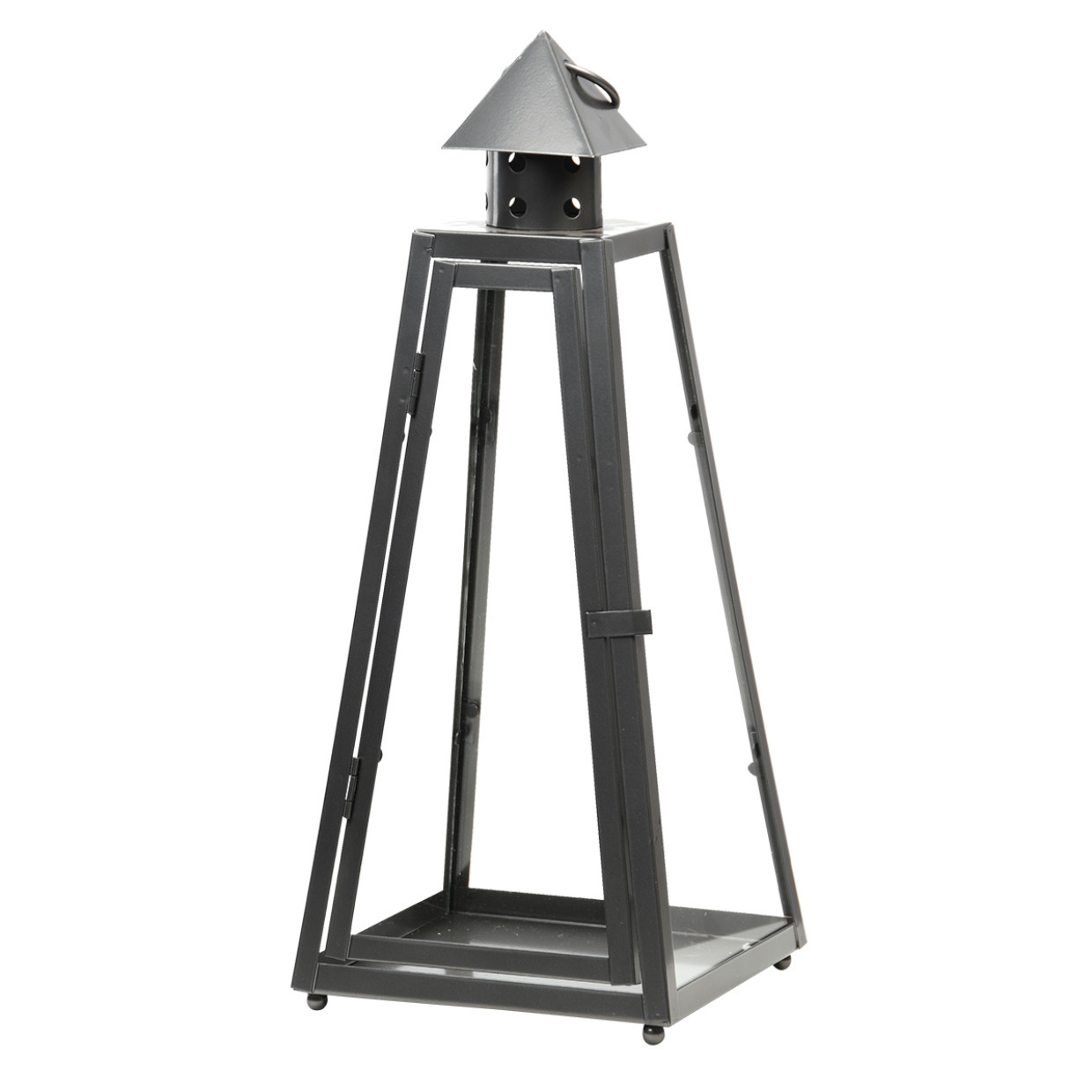 Fancy Flames Lantaarn - metaal - 16,7 x 39,9 cm - windlicht voor tuin -