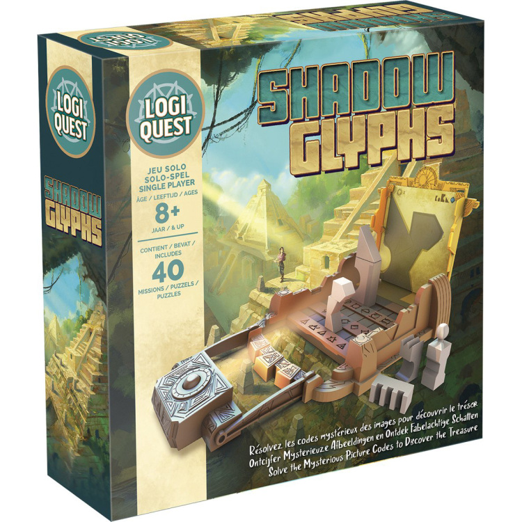 Asmodee Logiquest: Shadow Glyph bordspel Meertalig, 1 speler, Vanaf 8 jaar
