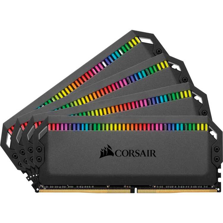 Corsair 64 GB DDR4-3600 Quad-Kit werkgeheugen CMT64GX4M4Z3600C16, Dominator Platinum RGB, XMP 2.0, AMD Ryzen Optimized