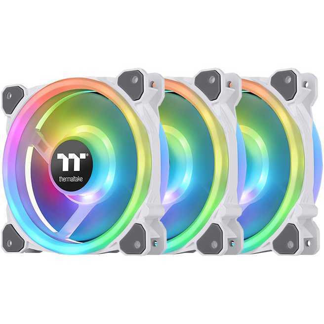Thermaltake Riing Trio 12 RGB Radiator Fan White TT Premium Edition case fan 3-pack incl. controller