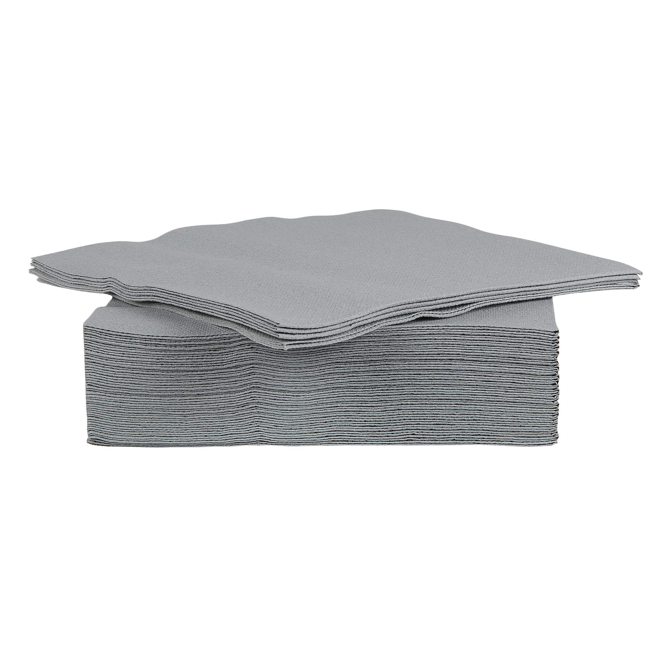 Servetten Luxe kwaliteit - zilvergrijs - 40x - 38 x 38 cm - Tafel decoratie - Papier -