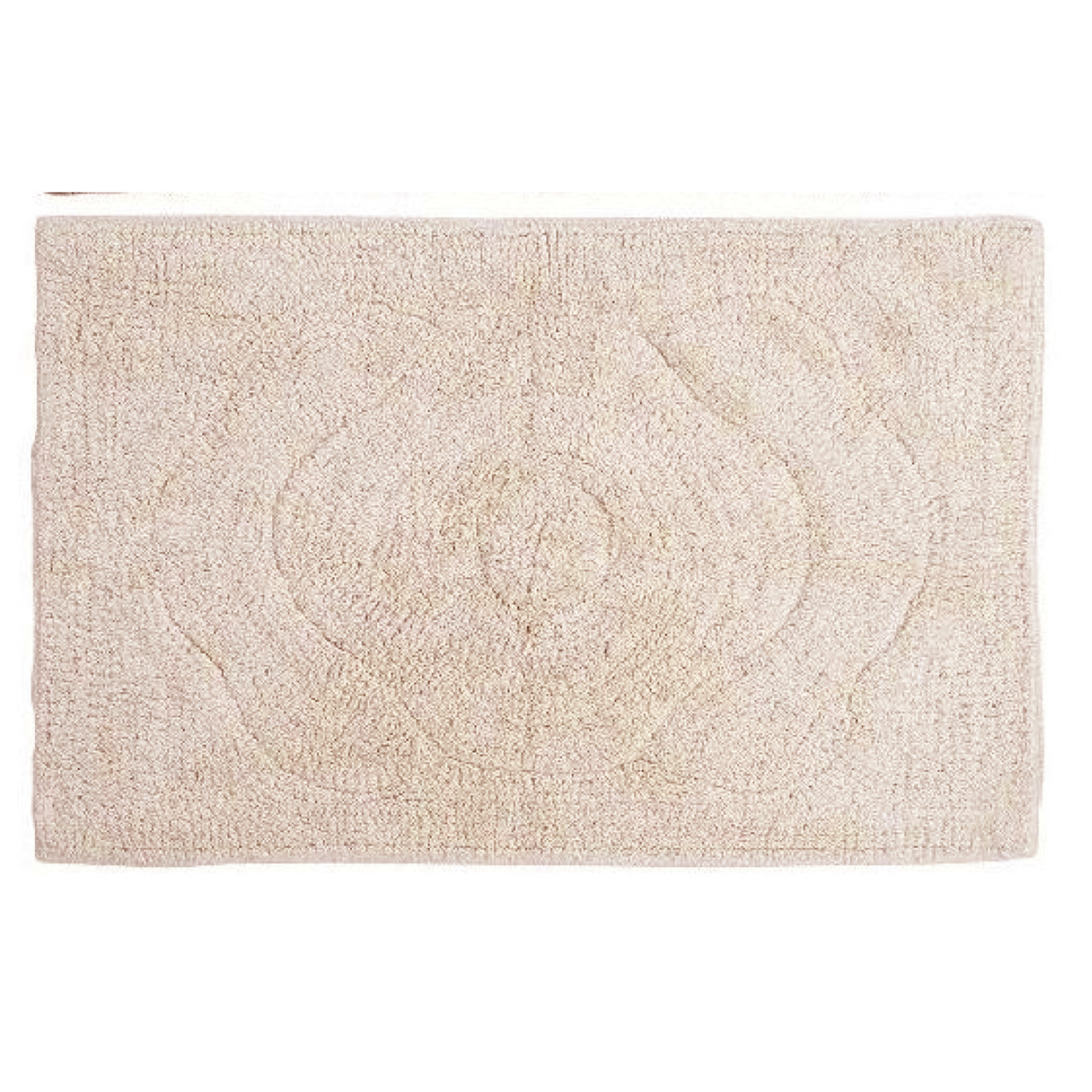 Items Badmat - gebroken wit - zacht microfiber - 80 x 50 cm -