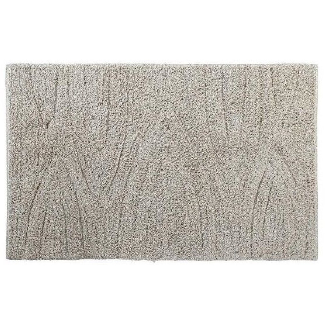 Badmat/badkamerkleed beige 80 x 50 cm rechthoekig -