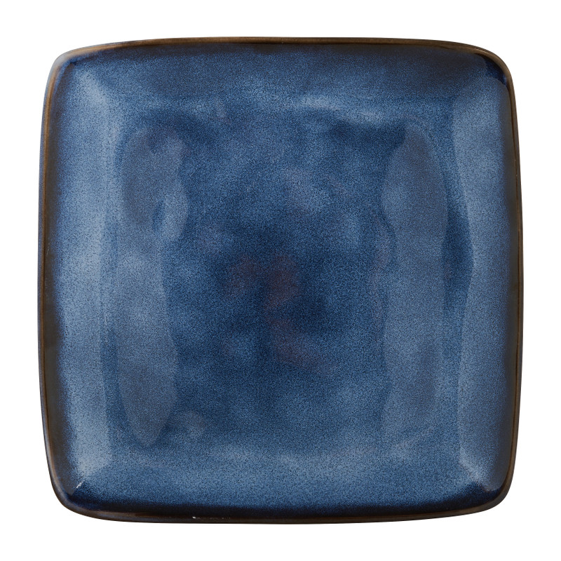 Vierkant bord Toscane - donkerblauw - 20x20 cm