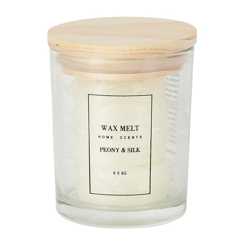 Waxmelts in pot - peony silk - set van 6