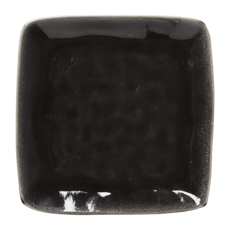 Vierkant bord Toscane - zwart - 20x20 cm