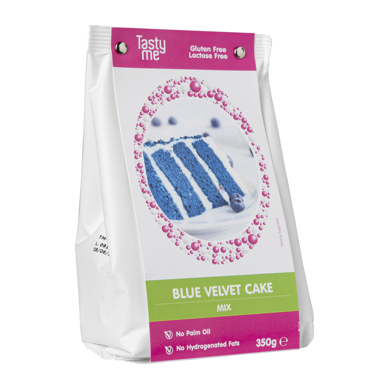 Tasty Me blue velvet cake - blauw - 350 g
