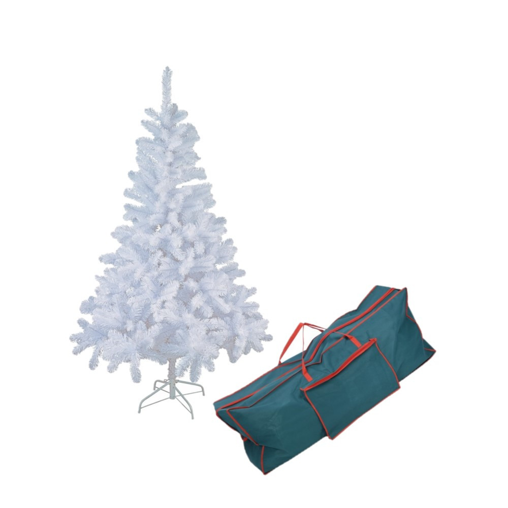 Witte kunst kerstboom/kunstboom 180 cm inclusief opbergzak -