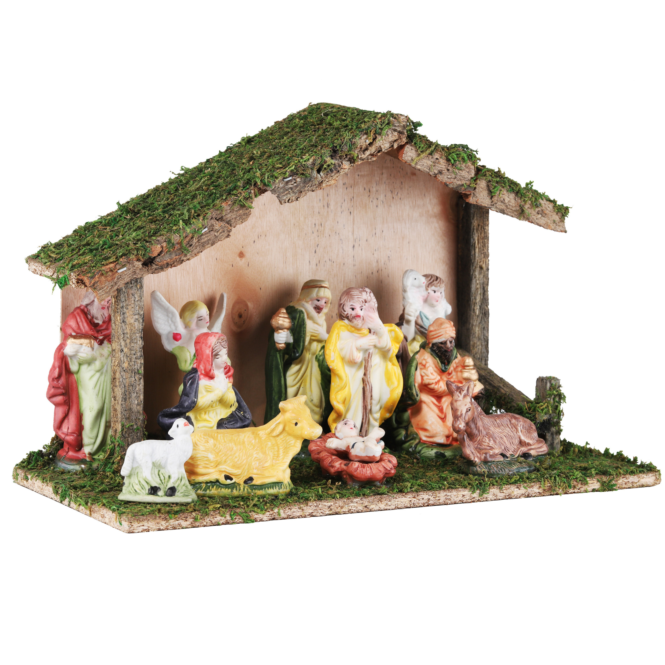 Complete kerststal inclusief kerststal beelden 31 cm -
