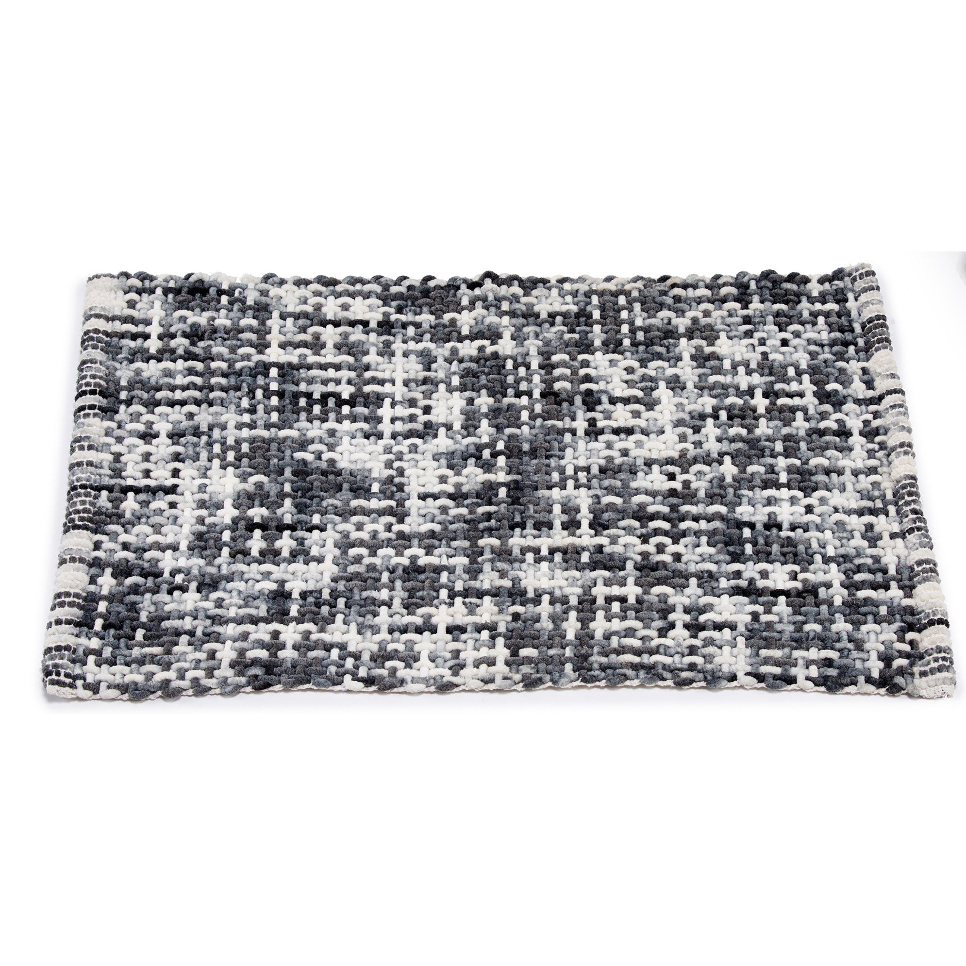 Badmat/badkamerkleed grijs 80 x 50 cm rechthoekig -