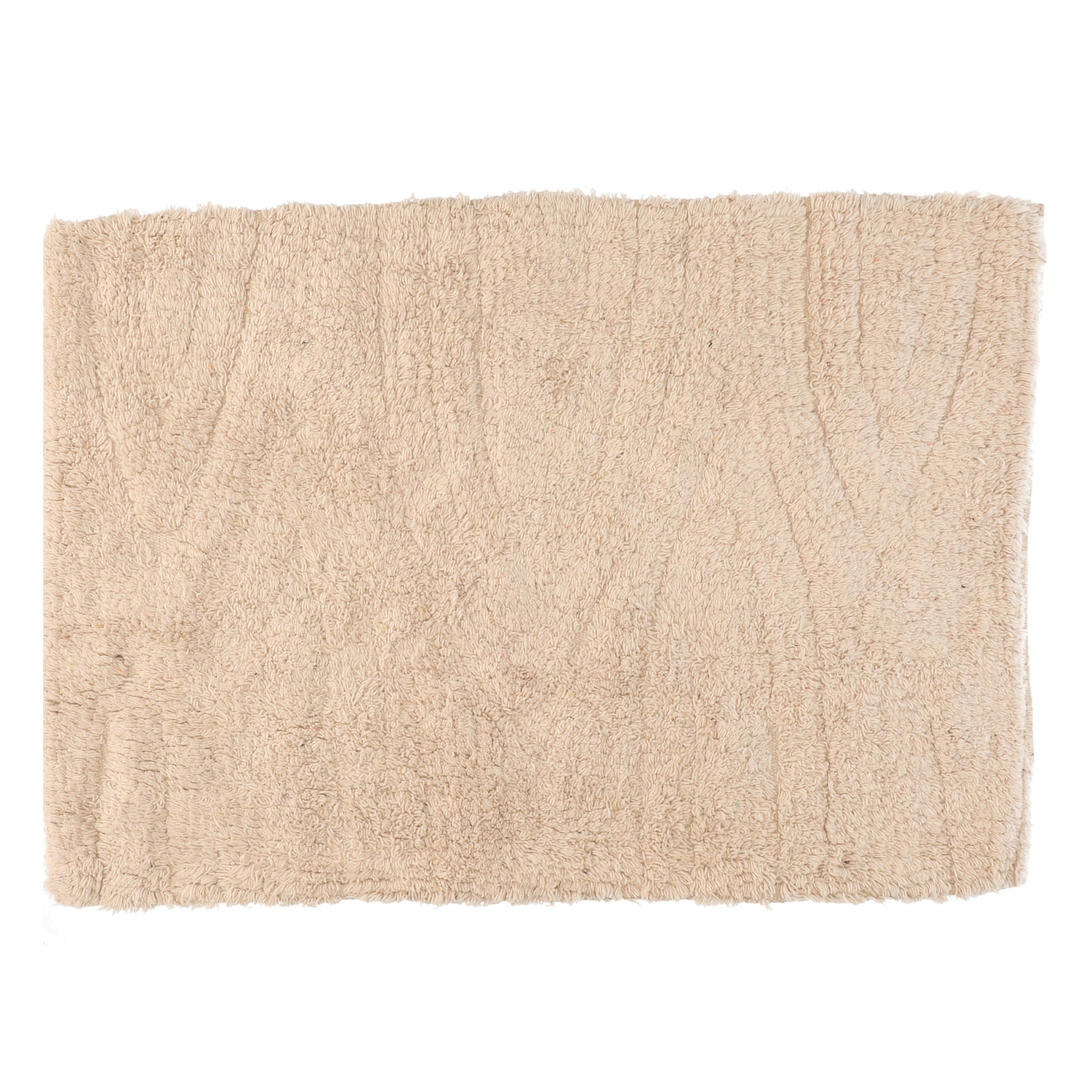 Items Badmat - creme - microfiber - rechthoekig - 80 x 50 cm -
