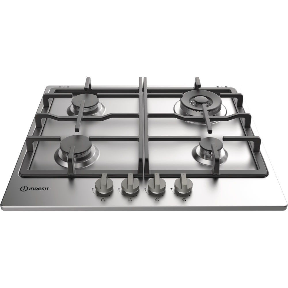 Indesit THP 641 W IX I NL Gas inbouwkookplaat Grijs