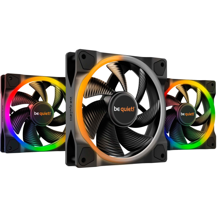 be quiet! Light Wings PWM 120 mm Triple Pack case fan 3 stuks, 4-pin PWM fan-connector