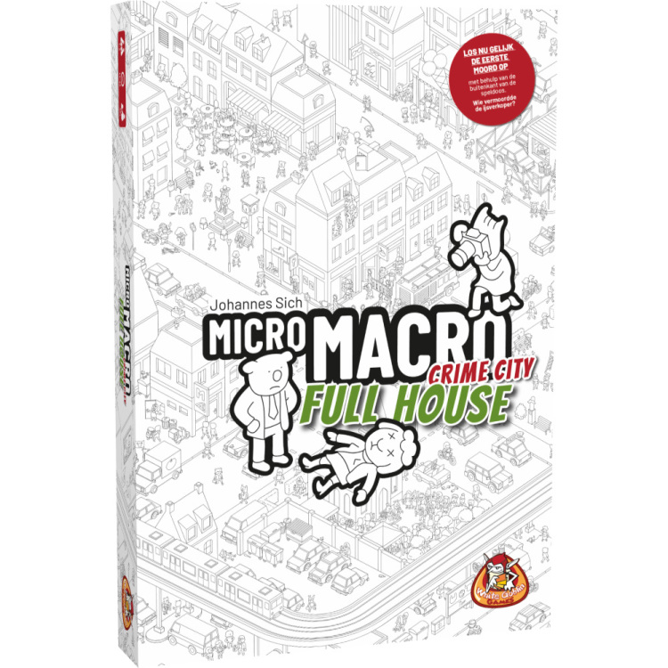 White Goblin Games MicroMacro: Crime City Full House bordspel Nederlands, 1 - 4 spelers, 15 - 45 minuten, Vanaf 12 jaar