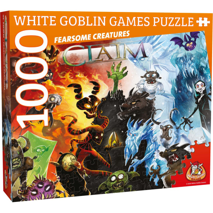 White Goblin Games Claim Puzzle: Fearsome Creatures puzzel 1000 stukjes