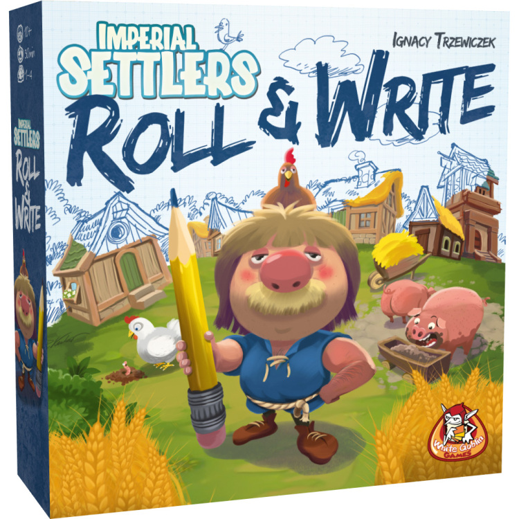 White Goblin Games Imperial Settlers: Roll & Write dobbelspel Nederlands, 1 - 4 spelers, 30 minuten, Vanaf 10 jaar