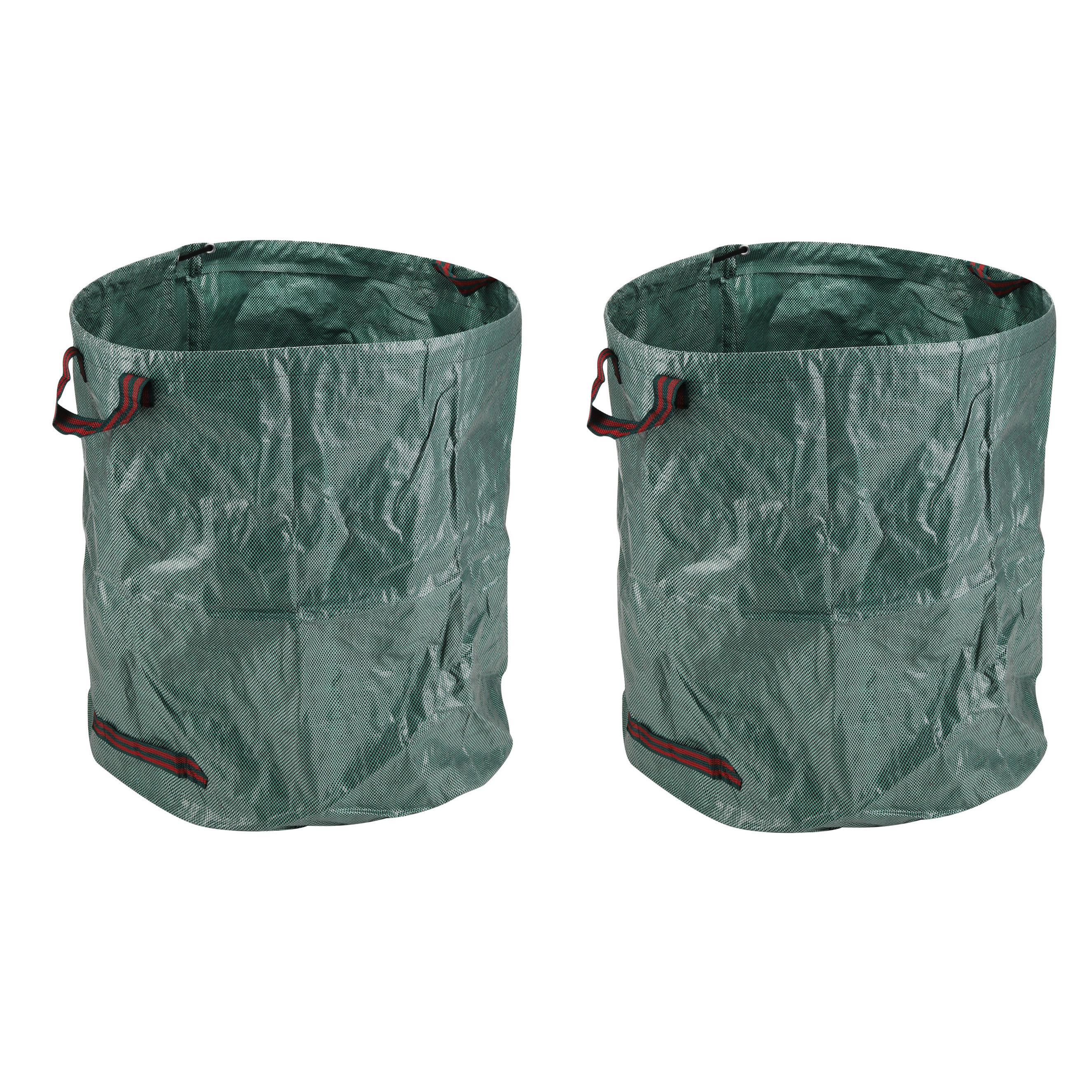 2x stuks groene pop-up tuinafvalzak 272 liter -