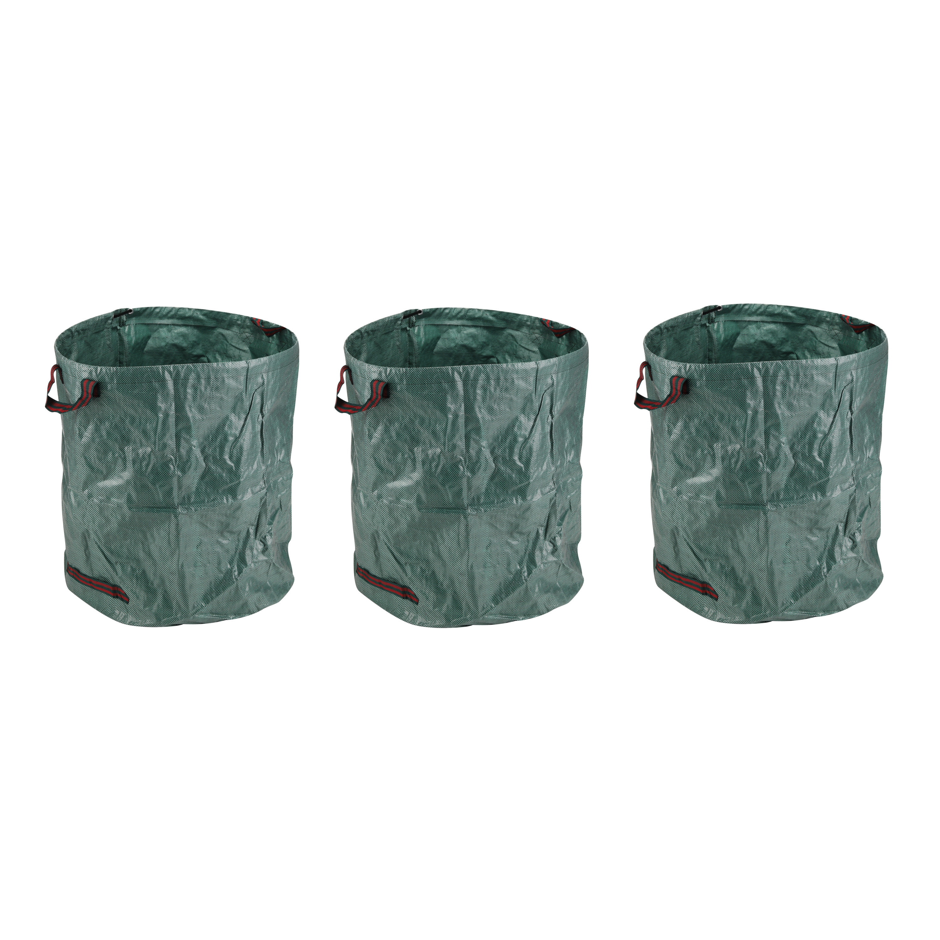 3x stuks groene pop-up tuinafvalzak 272 liter -