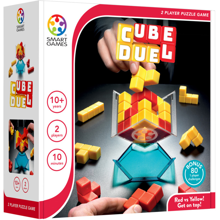 SmartGames Cube Duel behendigheidsspel Nederlands, 1 - 2 speler, Vanaf 10 jaar, 80 opdrachten