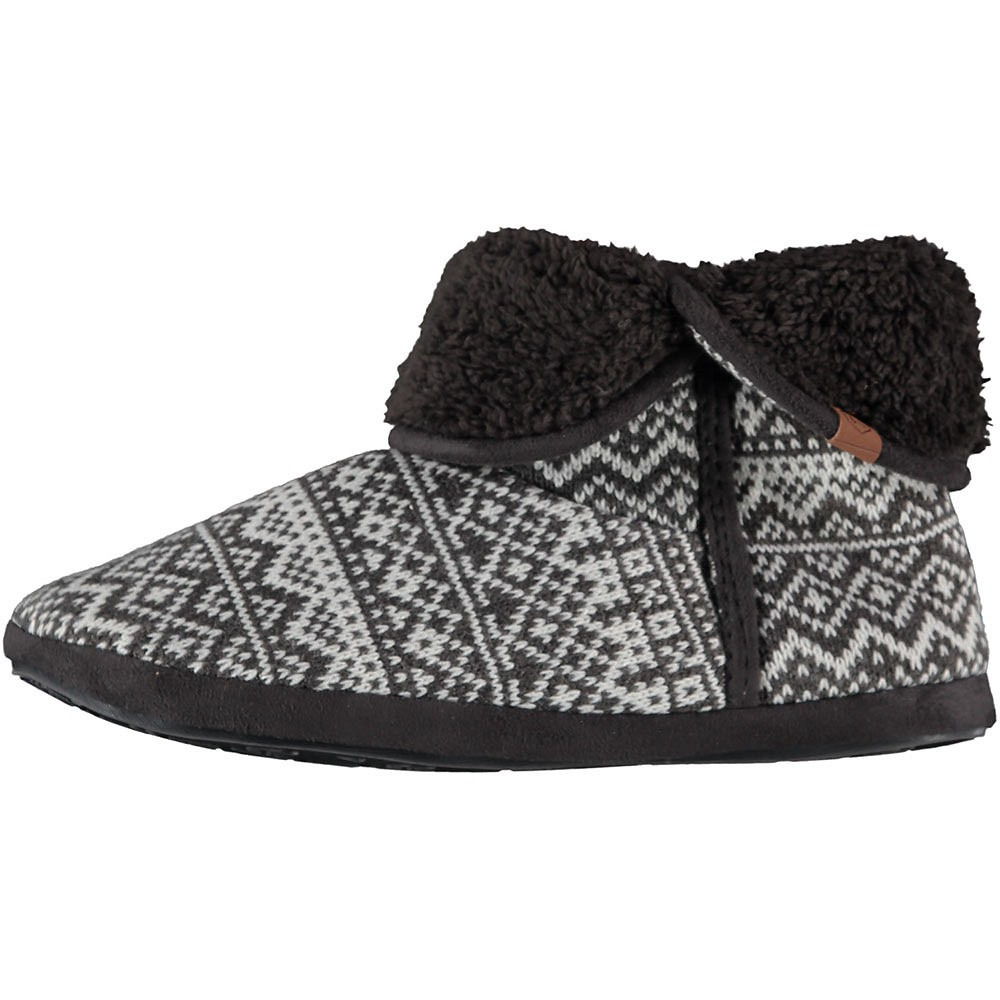 Heren hoge pantoffels/sloffen gebreid zwart maat 45-46 45/46 -
