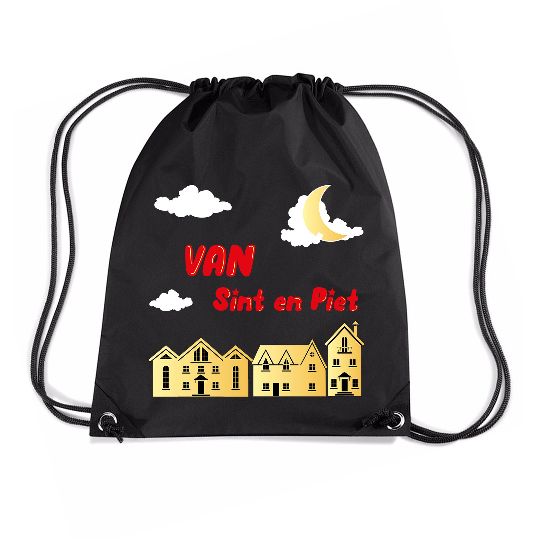 1x Sint cadeauzak/ Pieten strooizak rugzak -