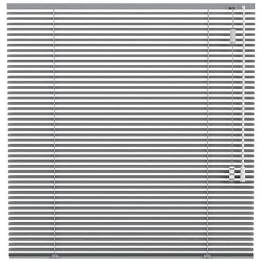 Fenstr aluminium jaloezie 25mm extra mat - grijs (20235) - Leen Bakker