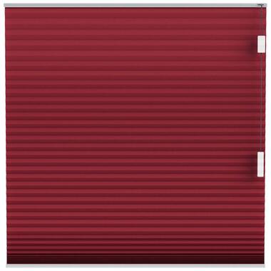 Fenstr plisségordijn Montreal dubbel 25mm lichtdoorlatend - bordeaux rood 65601 - Leen Bakker