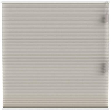 Plisségordijn dubbel 25mm verduisterend - taupe (30021) - Leen Bakker
