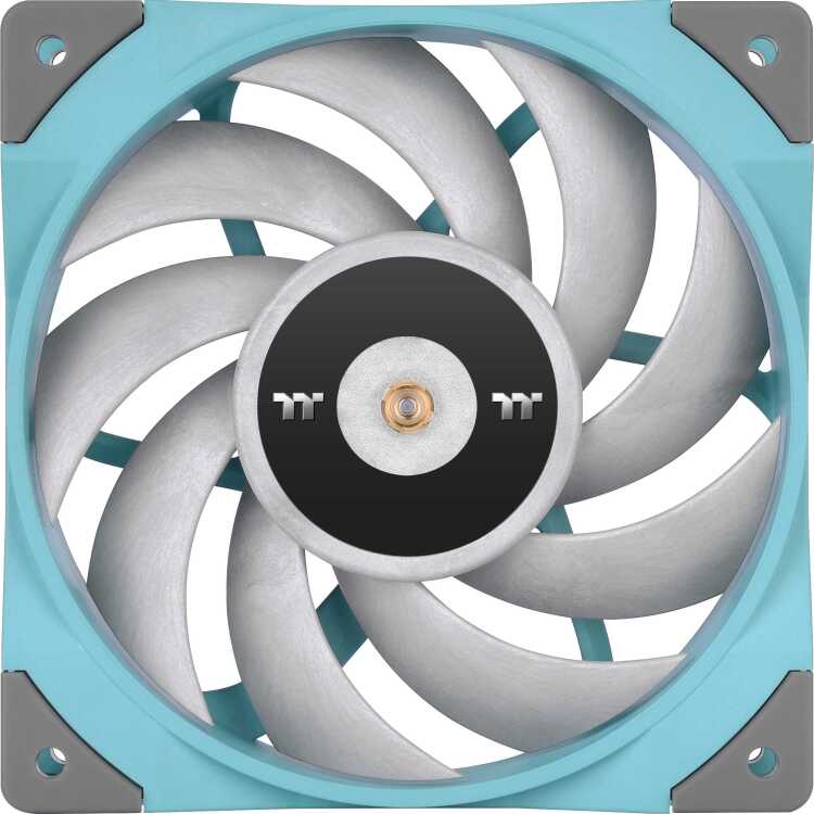 Thermaltake Toughfan 12 Turquoise High Static Pressure Radiator fan 120x120x25mm case fan 4-pin PWM aansluiting