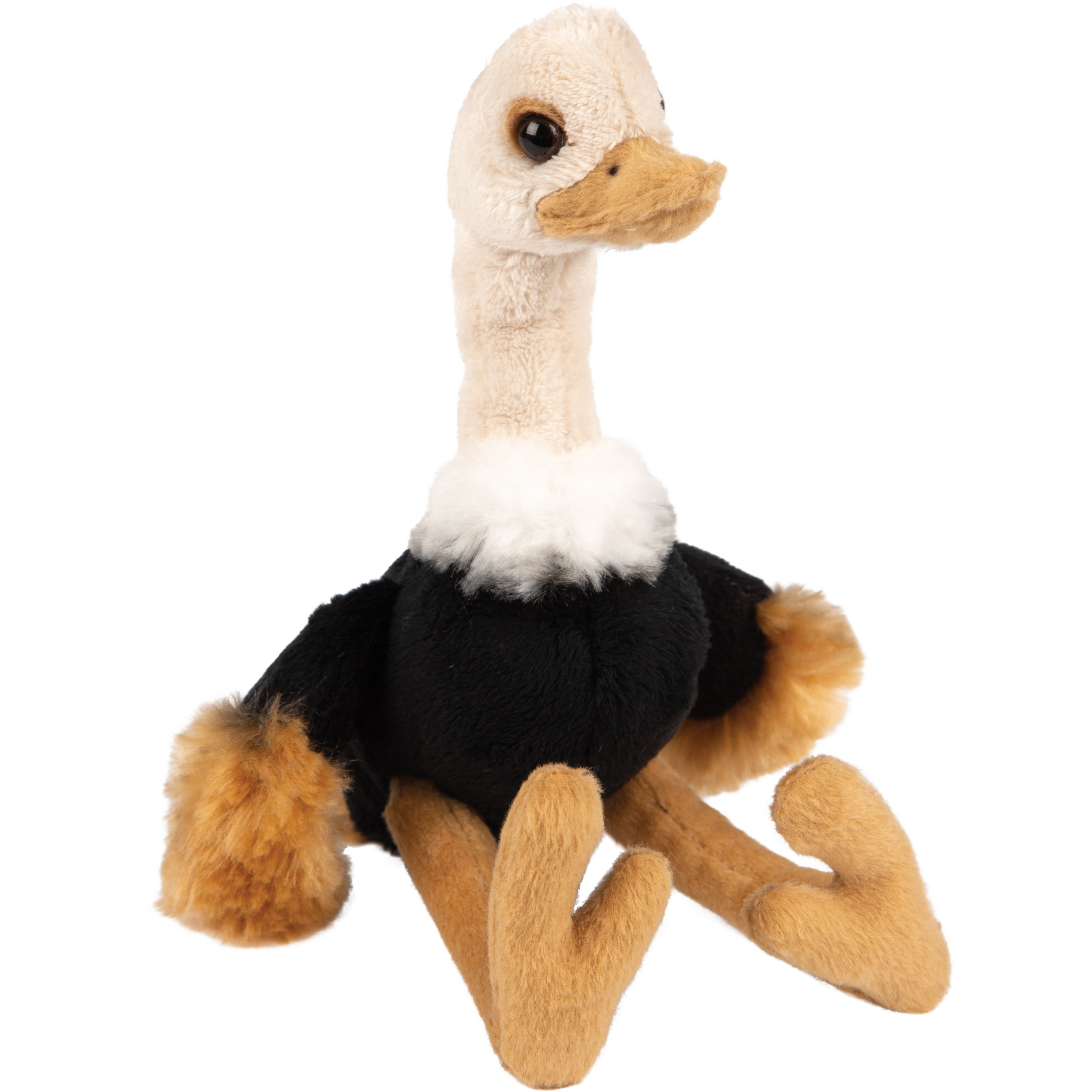 Pluche knuffel dieren struisvogel 15 cm -