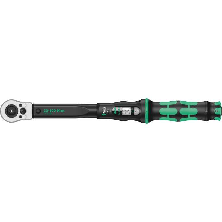 Wera Click-Torque C2 Push R/L draaimomentsleutel Uitgang 1/2"
