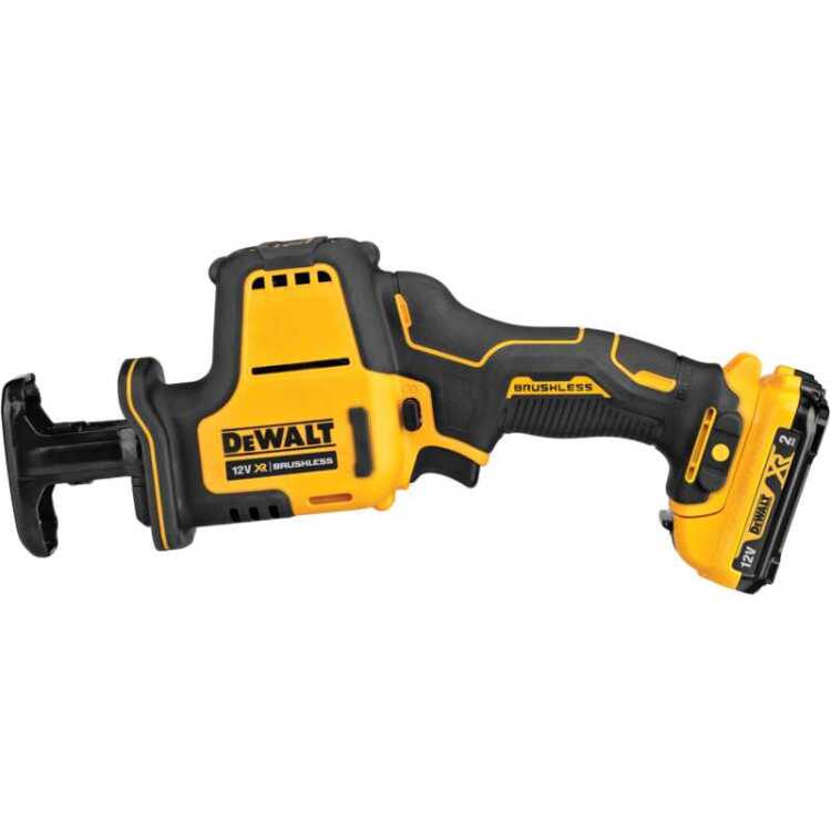 DEWALT DCS312D2-QW 12V XR Brushless Compacte Reciprozaag reciprozaag Incl. TSTAK Box II, 2x 2.0Ah 18V XR accu + XR Multilader