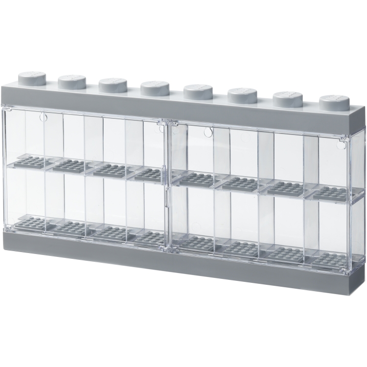 Room Copenhagen LEGO Minifiguren Display Case 16 grijs opbergdoos