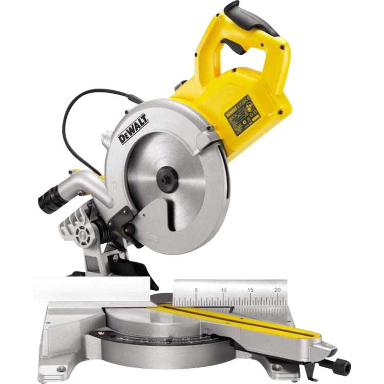 DEWALT Verstekzaag DW 778 XPS afkort- en verstekzaag 11.850 Watt