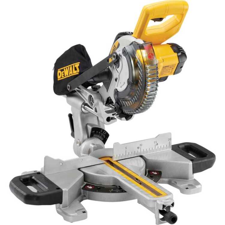 DEWALT DCS365N-XJ 184mm 18V XR Accu afkort- en verstekzaag afkort- en verstekzaag Accu en oplader niet inbegrepen