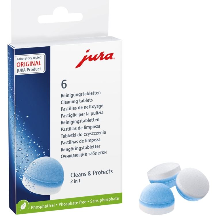 JURA Reinigingstabletten 2-staps reinigingstabletten 6 stuks