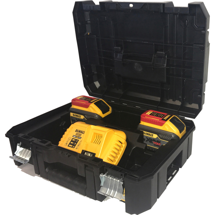DEWALT DCB118X2T-QW Accu Starterset set Incl. 1x T STAK™-Box II, 2x DCB547 XR Flexvolt 54 Volt / 162 Wh Li-Ion Accu