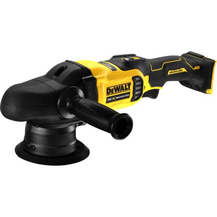 DEWALT DCM848N-XJ 18V XR Brushless Haakse polijstmachine (excentrisch) 125 - 180mm polijstmachine Accu en oplader niet inbegrepen