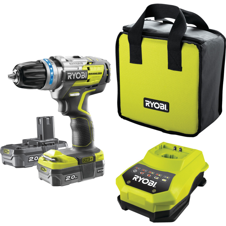 Ryobi R18PDBL-220S klopboorschroevendraaier Accu inbegrepen