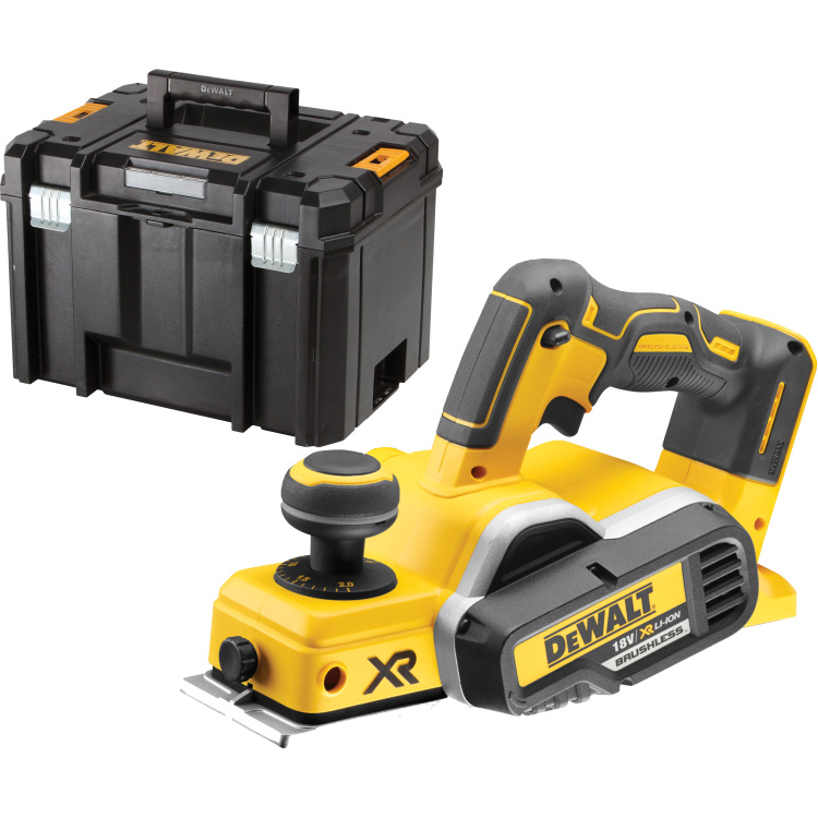 DEWALT 18.0 Volt / 82 mm Schaafmachine (borstelloos) DCP580NT elektrische schaafmachine Accu en oplader niet inbegrepen