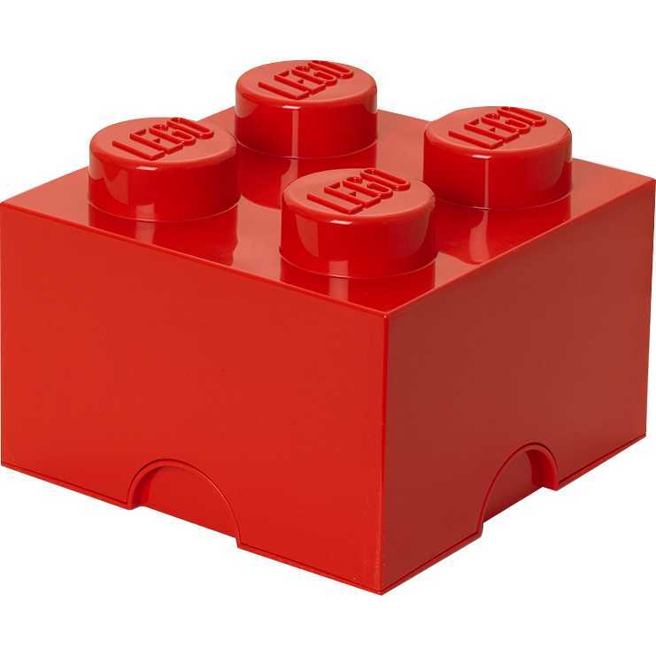 Room Copenhagen LEGO Storage Brick 4 Rood opbergdoos